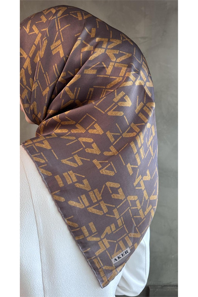 Aker 2025-2026 New Season Silk Crepe Satin Scarf