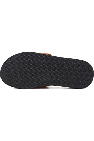 OEM Elegant flip-flops with velcro fastening, highly elastic foam sole, waterproof, non-slip, Brown 41