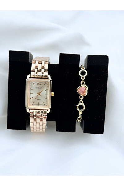 Coliseum HEDİYE KADIN SAAT VE BİLEKLİK SETİ
