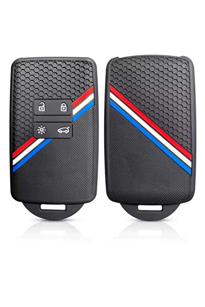 GMA KEYS Renault Austral Megane 4 Talisman Clio 5 Husa cheie cu model fagure Negru Roșu Albastru Alb Dungi