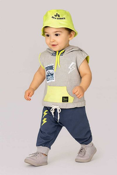 BEEA Baby Boy Triple Gray Hiphop Suit