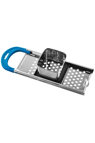 SGTT Stainless steel grater for dumplings, with plastic handle, 32x10x7.8 cm