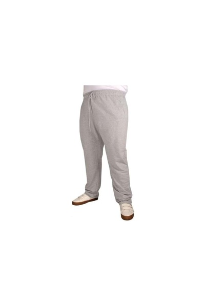 TANİŞ GİYİM Large size straight leg zipper pocket compact combed tracksuit single bottom