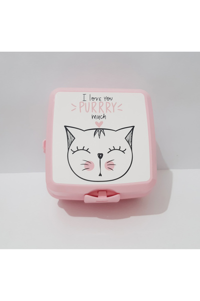 renkli çiçekler Lunch Box 13X13X9 cm Patterned Lunch Box Food Storage Container for School