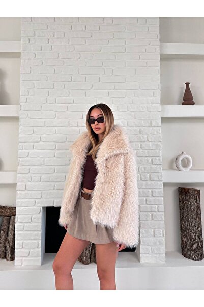 Bella Breeze Kadın Premium Yakalı İthal Suni Kürk