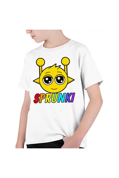 OEM Kids Boys' T-Shirt Sprunki Music Game Simon