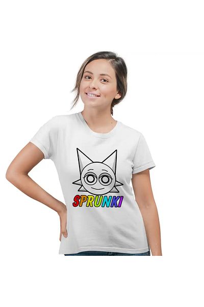 OEM Women's T-Shirt Sprunki Music Game Wenda