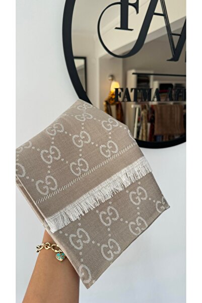 Webinay Home G Desen Çift Taraflı Kaşmir İpek Şal Cashmere Silk Shawl Hijab