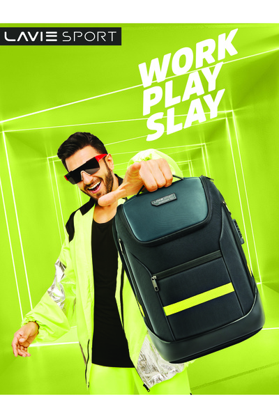 Lavie Sport Emperor25 24L Anti-theft & Laptop Backpack For Men & Women |Boys & Girls (Black)
