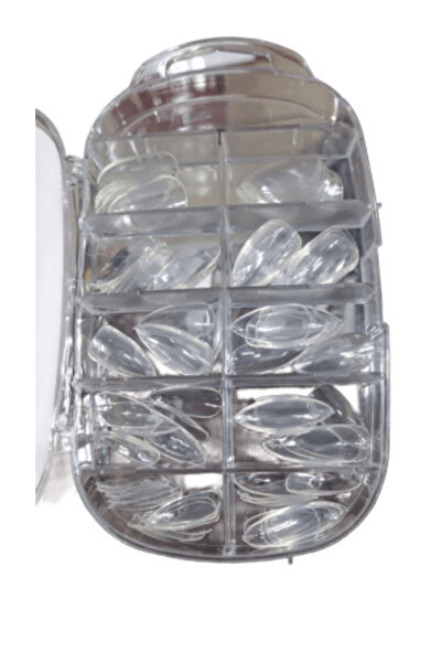 Beauty مجموعة أظافر شفافة مكونة من 100 قطعة