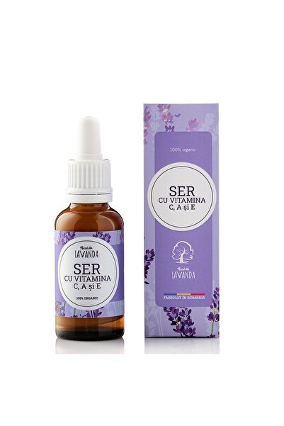 Nucul din lavandă Ser cu vitamine C, A si E, Nucul din lavanda, 30 ml