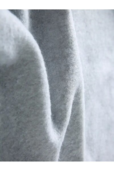 WOODROFFE Men's Milano Printed Oversize Casual Gray Black Hooded Sweatshirt