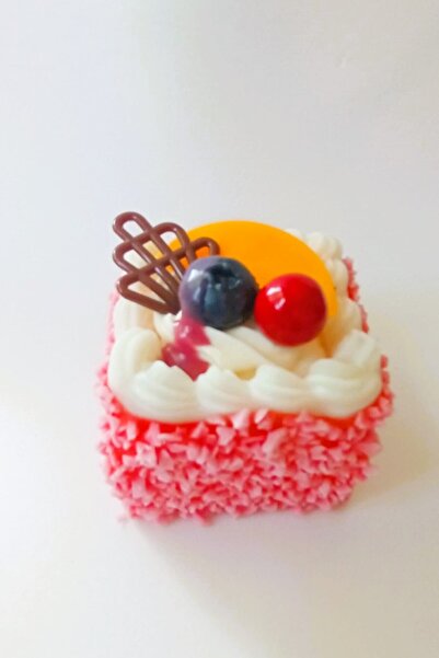 Al Ver Gülüm 3D Pasta Tasarımlı Mutfak Buzdolabı Magneti Gerçekçi Detaylı Mey...