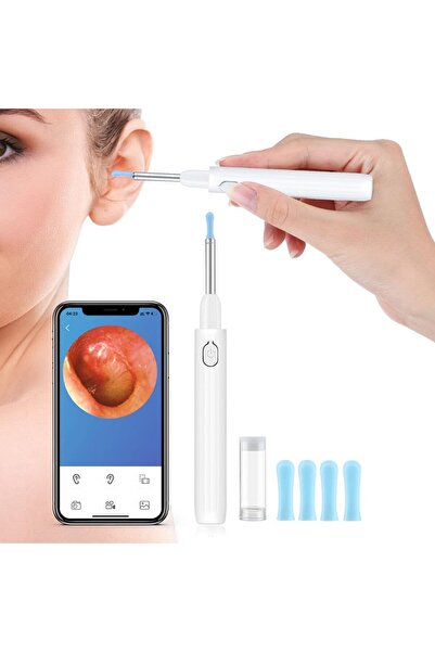 Türkiye منظف ​​أذن لاسلكي مزود بكاميرا بدقة 5 ميجابكسل و6 مصابيح LED ومقاوم ل...