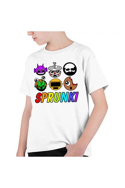 OEM Children's T-shirt Boys Sprunki Horror Team