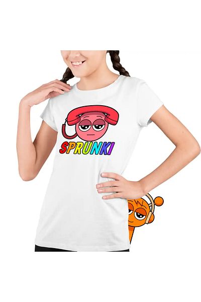 OEM Sprunki Music Tele Beat Kids Girls T-Shirt