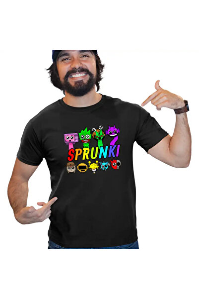 OEM Tricou Barbati Sprunki Horror Music Game