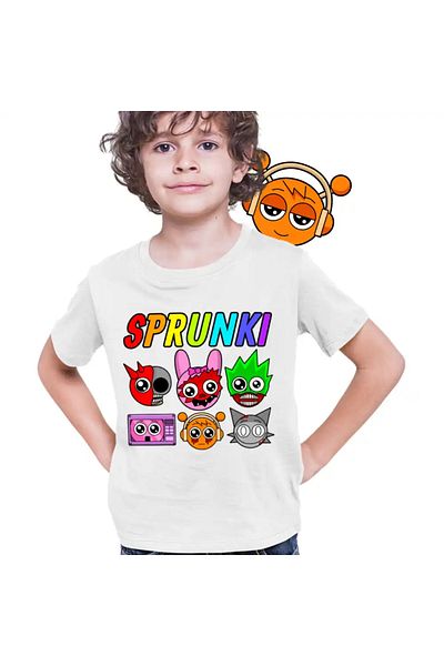 OEM Children's T-shirt Boys Sprunki Horror Beats