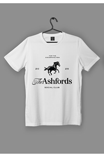 Marco Fresco Tricou oversize unisex cu imprimeu Ashfords pentru adolescenți