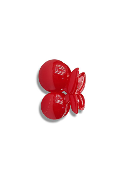 Osha Aksesuar Red Butterfly Latch Buckle