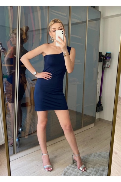ayzen store One Shoulder Mini Dress