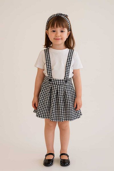 bebekpare Girl's Skirt Suit Black
