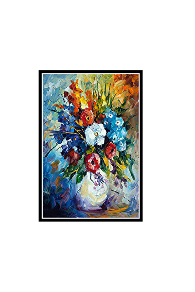 hazalshop Poster retro din lemn cu design floral 20x30 cm