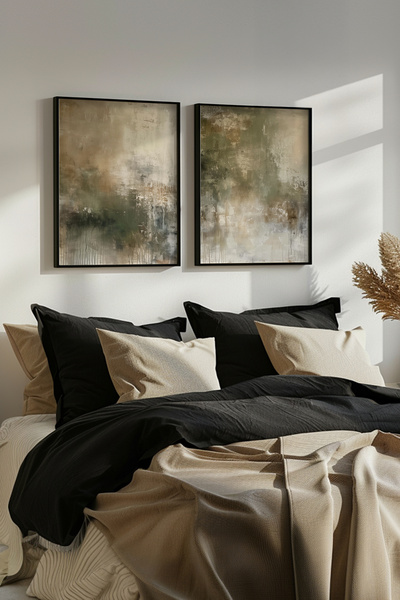 STARYUNA Αφηρημένο μοντέρνο αφηρημένο σετ ζωγραφικής με εφέ ελαιογραφίας με μ...