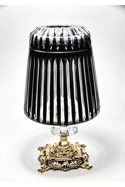 Kristal Market Handmade Cut Crystal Mercury Vertical Pattern Decorative Presentation Holder Indoor Napkin Holder