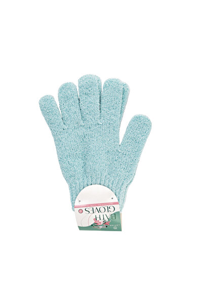 LOFIAN قفاز الاستحمام من لوفيان - ليفة استحمام - قطعتين - لون سماوي فاتح