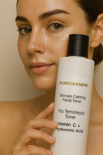 Puredermine Hyaluronic Acid + Vitamin C Temizleyici Tonik – Nemlendirici, Ayd...