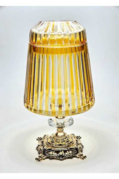 Kristal Market Handmade Cut Crystal Mercury Vertical Pattern Decorative Presentation Holder Indoor Napkin Holder