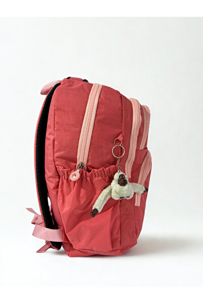 ROSSO Unisex Crinkle Waterproof Fabric Large Size Multi-Compartment School and Travel Backpack