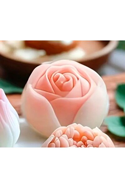 morlalem m 3 Boyutlu 6cm Gül Çiçek Silikon Kalıp K-1437, Taş Tozu Sabun Alçı ...