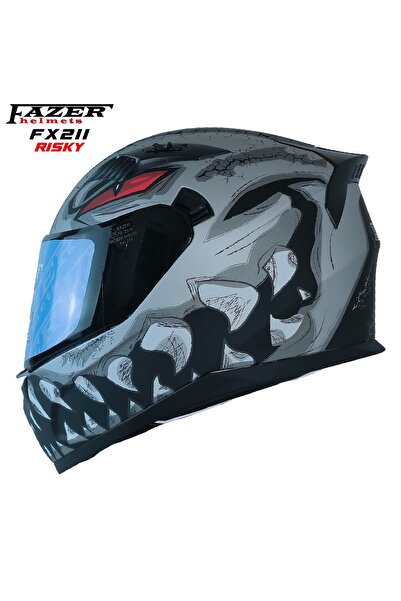 ArWears Forza Risky Full Face ( Kapalı ) Güneş Vizörlü ( Gözlüklü ) Motorsikl...