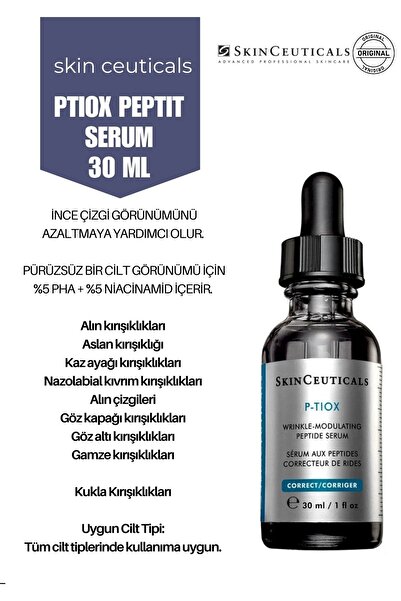 SkinCeuticals P-TIOX Wrinkle 9 Farklı Kırışıklık Karşıtı İnce Çizgi ve Kırışıklıkları Önleyici Serum 30 ml