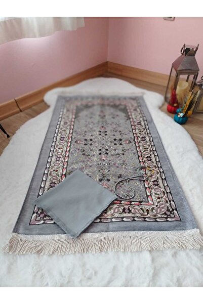 Dokuzer Şönilli Astarlı Hediyelik Seccade Seti