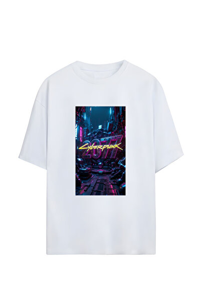 GraffTee Cyberpunk Unisex Oversize Cotton T-Shirt
