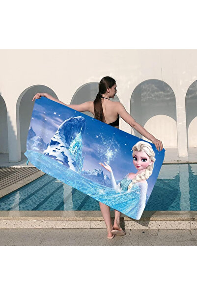 OEM Microfiber beach towel with Frozen pattern 70 x 150 cm