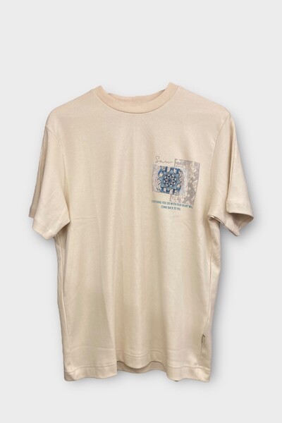 CANMODA Everything You Do with Your Heart Oversize T-Shirt - Stone