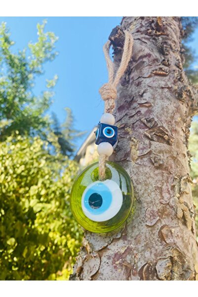 312 KONSEPT 5.5 cm Green Color Evil Eye Bead Evil Eye Rope Tree Ornament Gift
