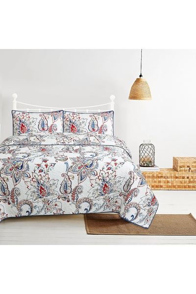 Bee Home HG Paisley | 100% Cotton Double 3-Piece Compressed Duvet