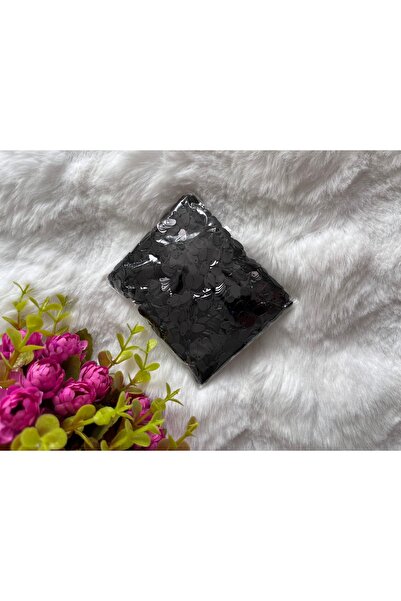 pulsan 50gr Damla Yassı Armut Yazma işlemelik Oya Pulu Siyah
