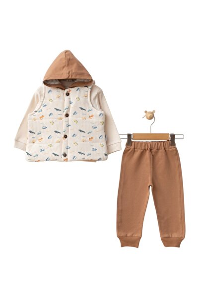 Buqete طقم مكون من 3 قطع مع سترة منقوشة للسيارة