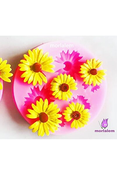 morlalem m 5 Mini Daisy Flowers in One Mold, Set of 5 Flowers Silicone Mold K...