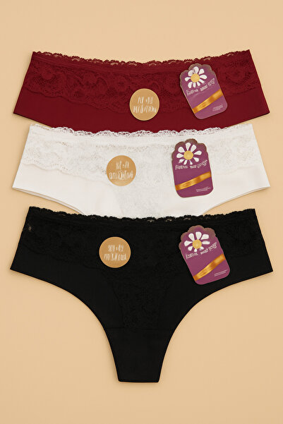 Papatya 4589 متنوعة 3 سراويل داخلية