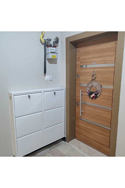 MY SUPPORT Kaser 3+3 metal yatay kilitli ayakkabılık