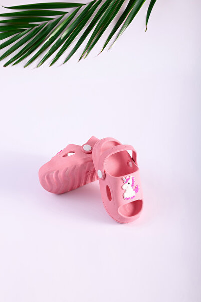 Krowaz Armour Güvenli Günlük Pembe Kaydırmaz Taban Unicorn Figürlü Yuvarlak T...