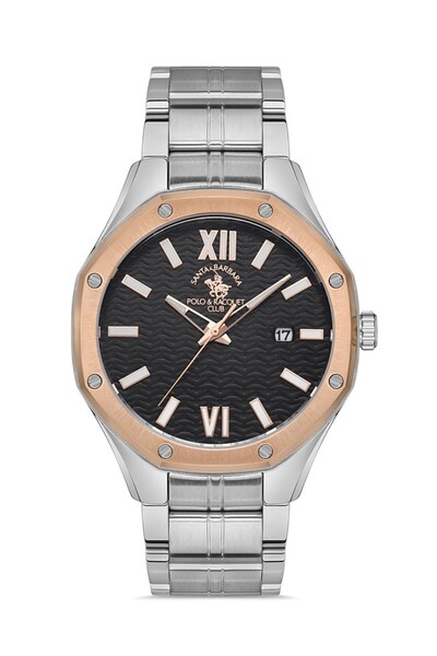 Santa Barbara Polo & Racquet Club Sb.1.10391.4 Men's Wrist Watch with Steel Band