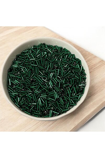 312 KONSEPT 50 جرامًا من الخرز الزجاجي الأخضر الزمردي